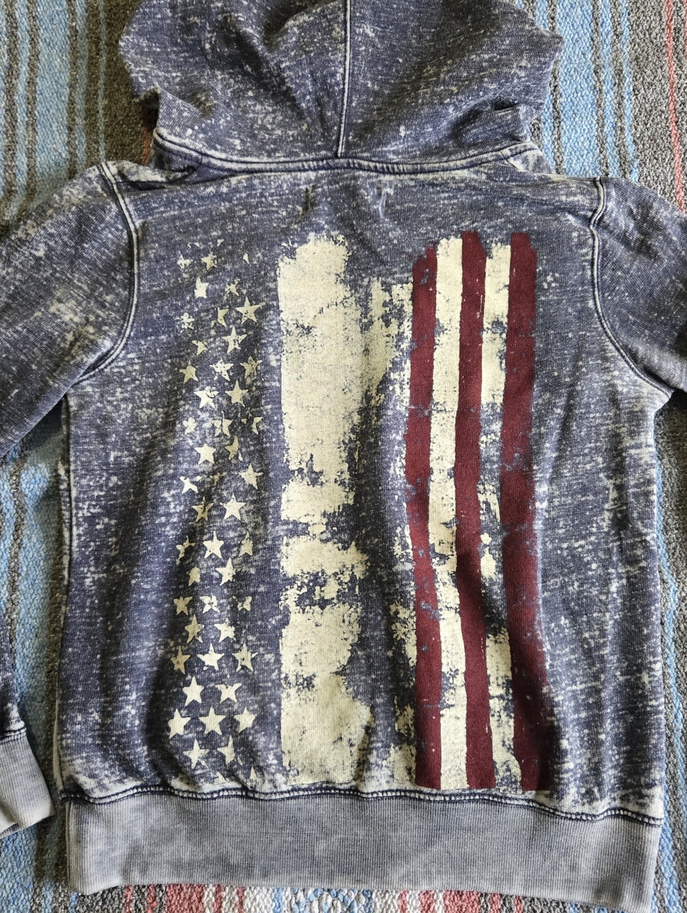 Wallflower Faded Blue Hooded Sweatshirt with 'Love 93' Graphic